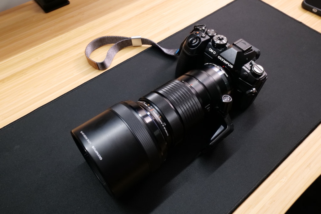 ED 40mm-150mmとOM-D E-M1 MarkⅡと組み合わせた外観