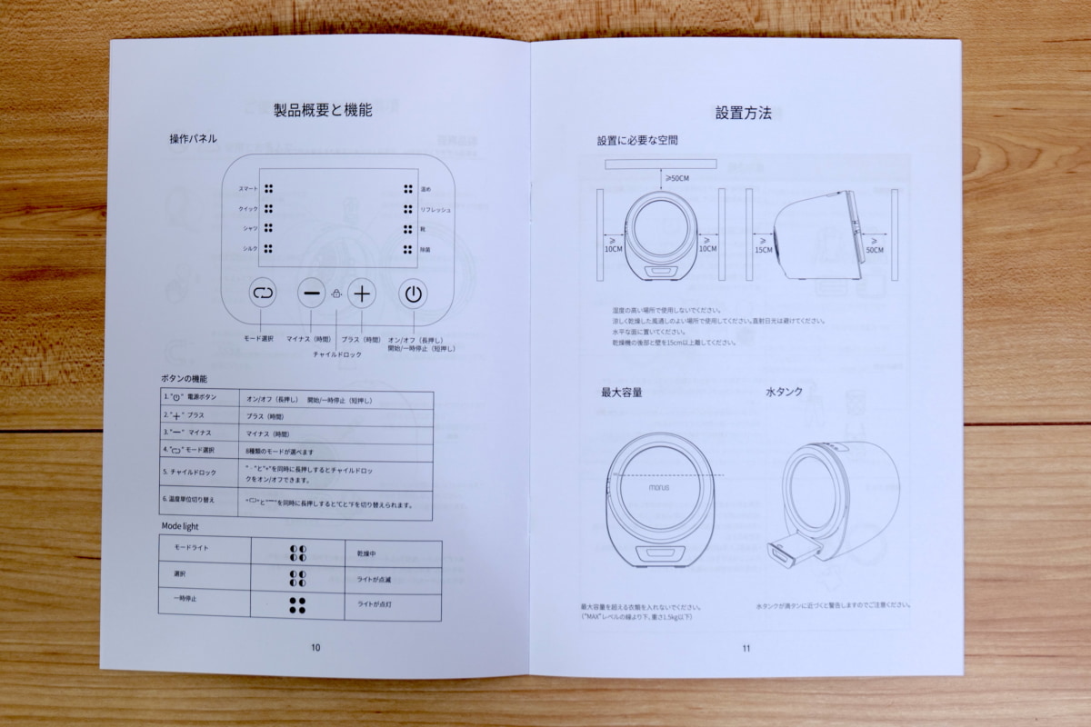 Morus Zeroの説明書