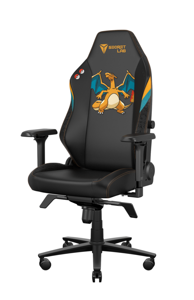 Secretlab TITAN NEO ハイブリッドレザーレット(『ポケモン』#006 リザードン モデル)