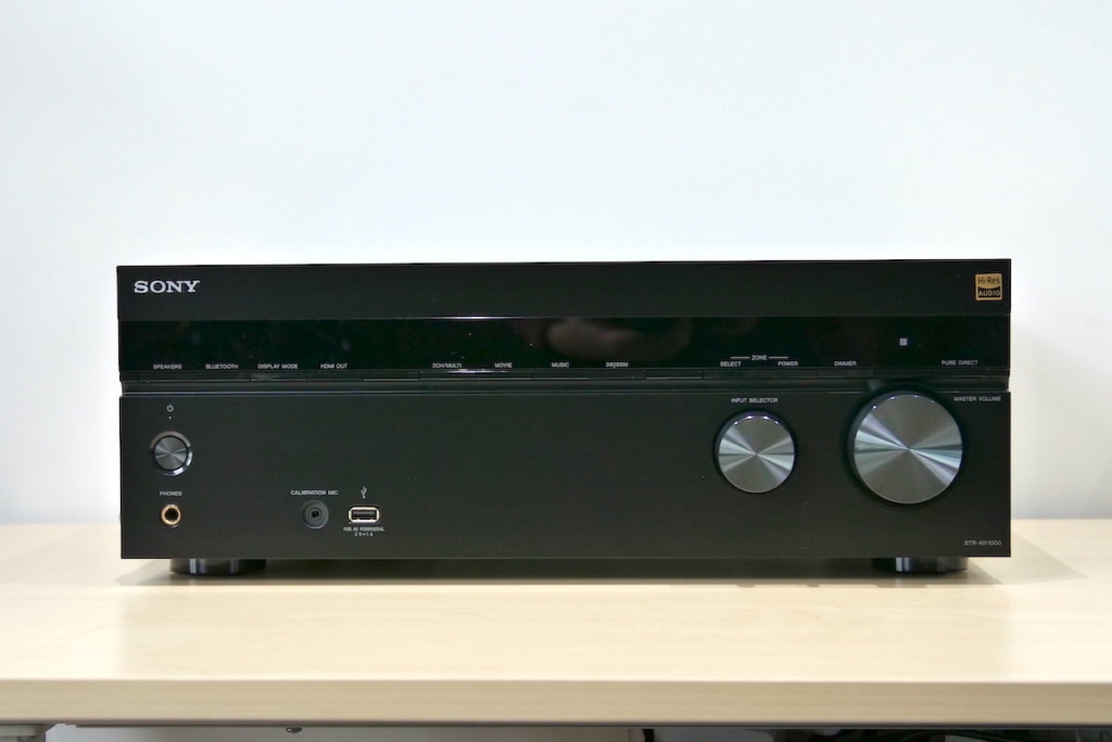 SONY STR-AN1000のフロントパネル