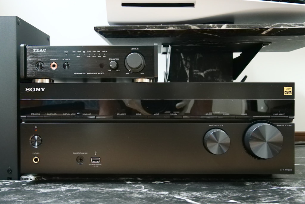 SONY STR-AN1000とTEAC AI-303