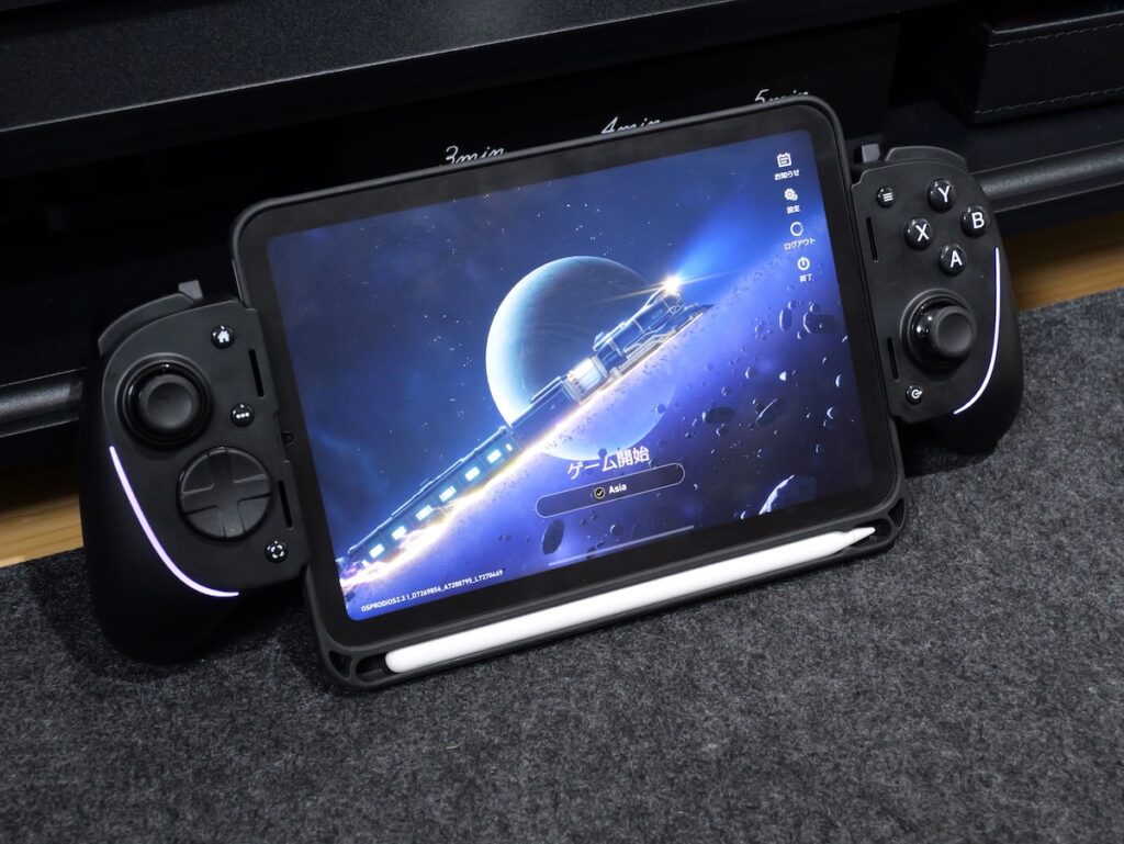 Razer Kishi UltraにiPad miniを装着