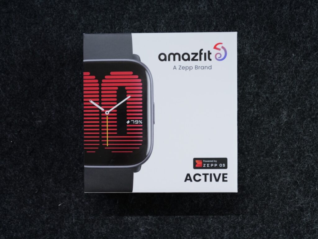 Amazfit Activeのパッケージ